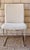 Mid-Century Modern Set of 8 Milo Baughman for Thayer Coggin 1187 Dining Chairs – Soft Ivory/Cream/Greige & Polished Stainless For Sale - Image 3 of 9