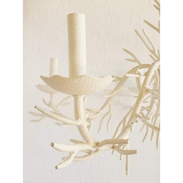 Coral Motif Five Lights Chandelier For Sale - Image 9 of 12