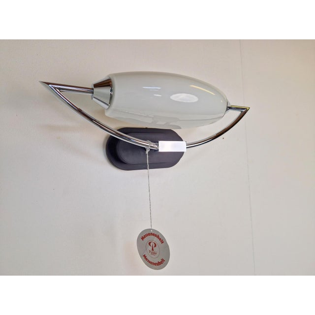 Vintage Bolero Wall Lamp in White Glass by Dieter Sieger for Peill & Putzler, Germany, 1970s For Sale - Image 12 of 13