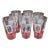 Vintage Playing‑Card Pint Glass Set of 8 For Sale