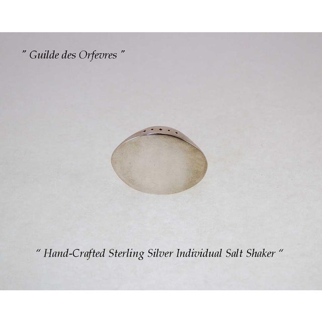 1960s Sterling Silver Individual Salt & Pepper. For Sale - Image 14 of 18