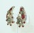 Metal Hobé Paisley Style Ruby Red Rhinestone Earrings, 1950's For Sale - Image 7 of 9