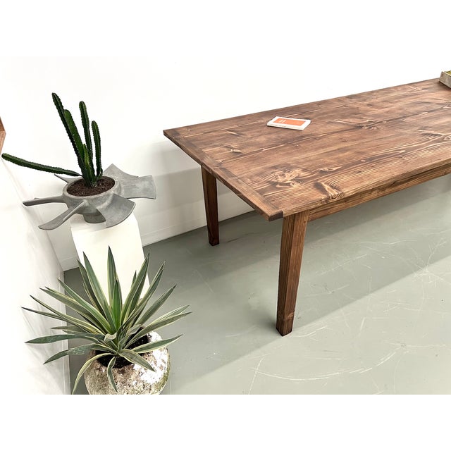 Large Pine Farm Table, 1970s For Sale - Image 10 of 18
