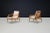 Mid-Century Lounge Chairs in French Ash with New Teddy Upholstery, 1960s, Set of 2 For Sale - Image 3 of 11