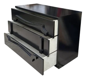 Lorin Jackson Grosfeld House Black Lacquer Chest of Drawers - 1 of 2 Available