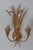 Metal Hollywood Regency Golden Wall Lamp with Wheat Ears from Hans Kögl, 1960s, Set of 2 For Sale - Image 7 of 12