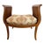 Mid 20th Century Curved Slated Side Upholstered Seat/Bench For Sale