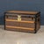 A classic and highly collectible louis vuitton steamer trunk dating to the late 19th / early 20th century, finished in the...