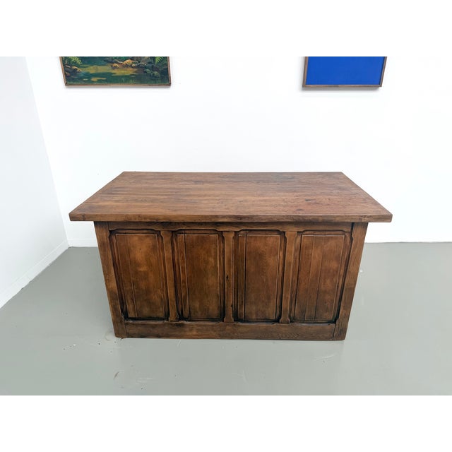 Oak Shop Counter with Drawers, France, 1920s For Sale - Image 11 of 18