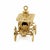 Mid-Century Modern Mid 20th Century 14k Yellow Gold Carriage Charm 9.48g Intricate Design For Sale - Image 3 of 3