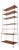 Vintage String Bookshelf in Walnut from WHB Germany, 1950s For Sale
