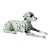 1960s Hand Painted Ceramic Dalmatian Dog Figurine For Sale