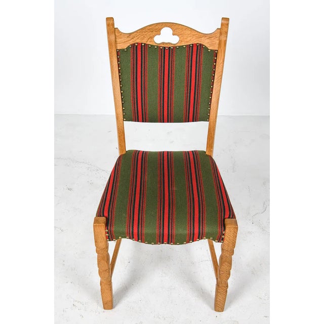 1970s Vintage Danish Oak Dining Chairs in the Style of Henning Kjærnulf, Set of Six For Sale - Image 11 of 16