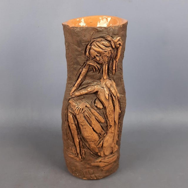 1970s Vintage Terracotta Vase by Graziani Frido Pietrasanta, 1970s For Sale - Image 5 of 14