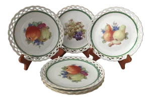 Vintage Winterling Bavaria Lace Dessert Plates - Set of 6