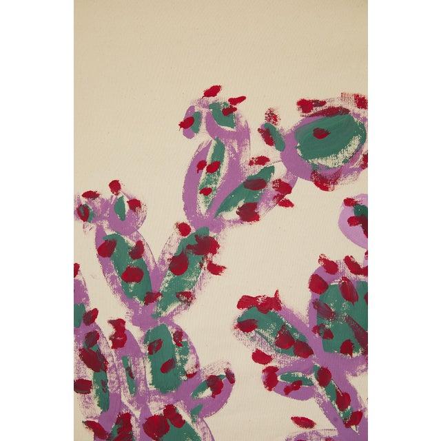 2020s "Everytime We See Each Other Is the Last Time" Original Cactus Acrylic Painting by Simon Findlay For Sale - Image 5 of 12