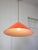 Mid-Century Italian Orange Acrylic Glass and Brass Pendant Lamp from Guzzini, 1960s For Sale - Image 6 of 14
