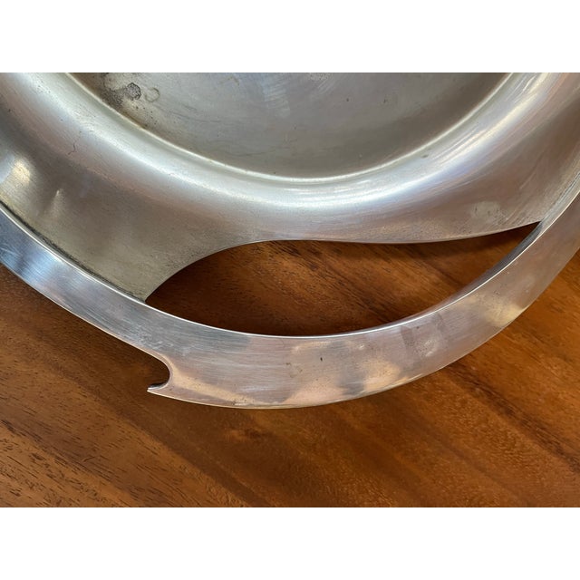 Huge 27” Long Heavy Art Deco Style Silverplated Tray With Stunning Handles - Unknow Maker For Sale - Image 4 of 9