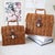 Arts & Crafts Set of Two Rattan Handled Storage Cases For Sale - Image 3 of 7