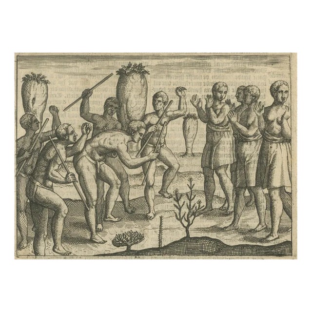 Conflict Between Island Natives, 1611, Paper For Sale
