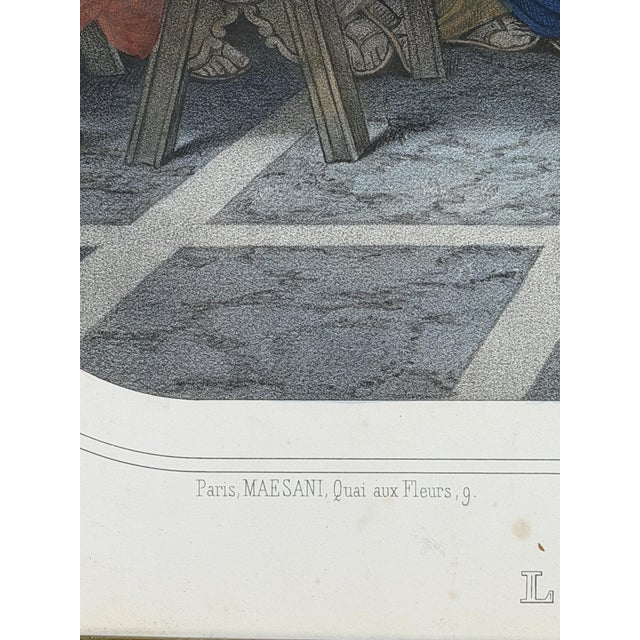 After Leonardo Da Vinci, La Cène (The Last Supper), 1890s, Chromolithograph For Sale - Image 8 of 12