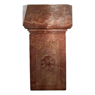 Renaissance Baptismal Fonts in Red Marble, Set of 2 For Sale
