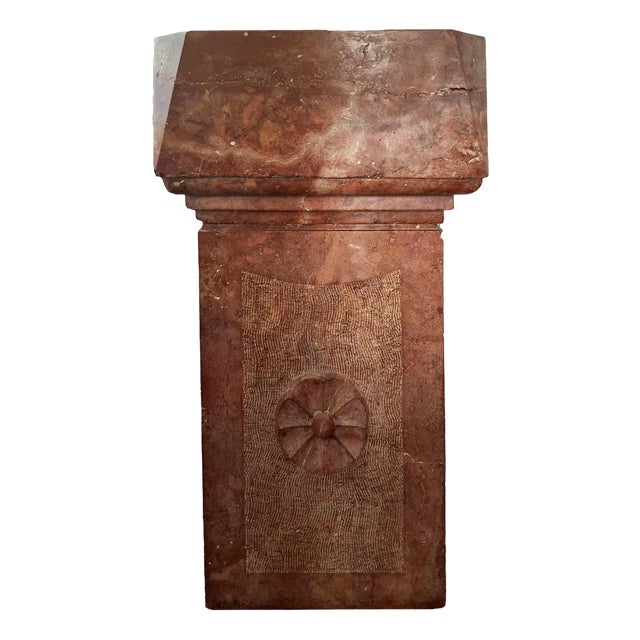 Renaissance Baptismal Fonts in Red Marble, Set of 2 For Sale