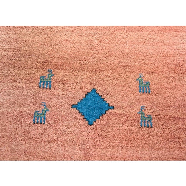 Vintage Persian Gabbeh Rug For Sale In Chicago - Image 6 of 12