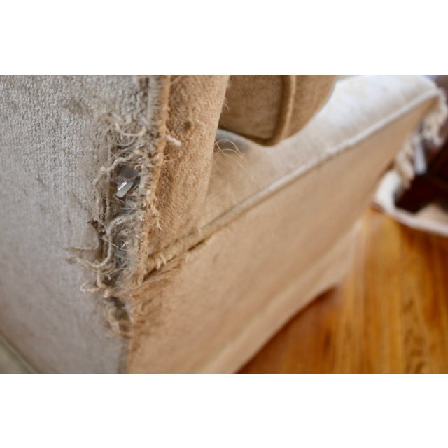 Hickory Chair Furniture Company Late 20th Century Attributed to Hickory Chair Furniture Re-Upholstered Damaged Arm Chairs - A Pair For Sale - Image 4 of 6