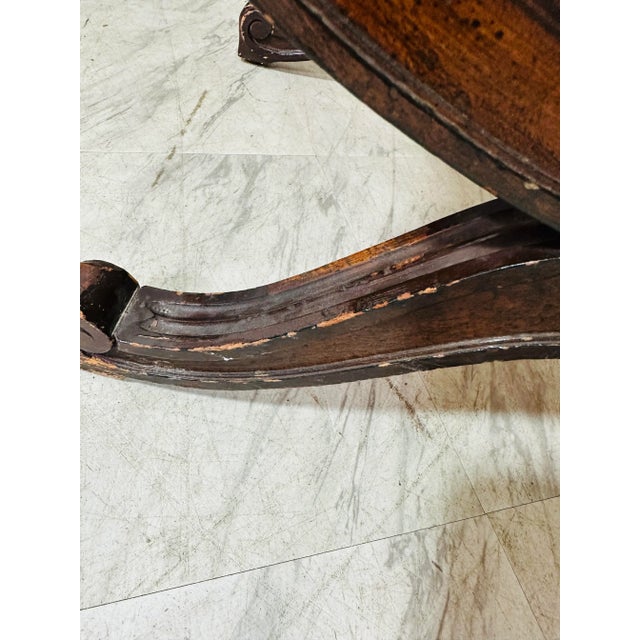 Curved Upholstered Ottomans A, a Pair For Sale In Charleston - Image 6 of 7