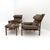 Arne Norell Arne Norell ‘Inca’ Leather Chairs and Ottoman, 1970 For Sale - Image 4 of 10