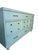 1960s Custom Refinished Mid-Century Modern Sage Green 12-Drawer Dresser With Frameless Mirror For Sale - Image 5 of 8