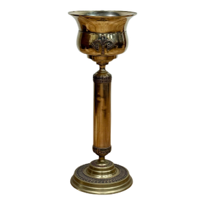 Vintage Brass Bottle Chiller on Stand