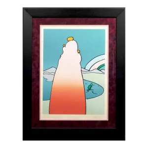 Peter Max "Impression of a Landscape" Signed Ltd Ed Vintage Framed