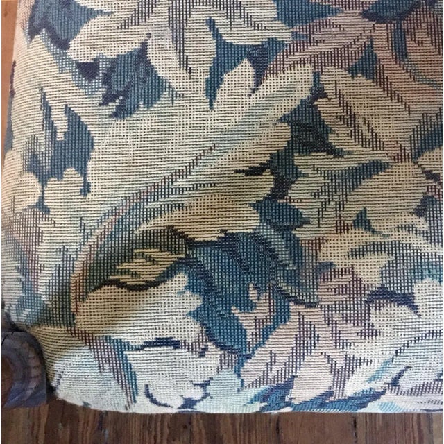 Late 19th Century Late 19th Century Carved Oak + Tapestry Jacobean Armchair For Sale - Image 5 of 8