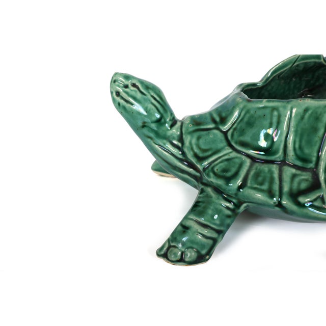 Set of 3 Vintage McCoy Planters - Turtle and Frogs For Sale - Image 12 of 18