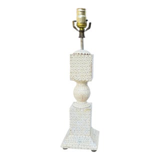 Vintage Indian Goa Table Lamp For Sale