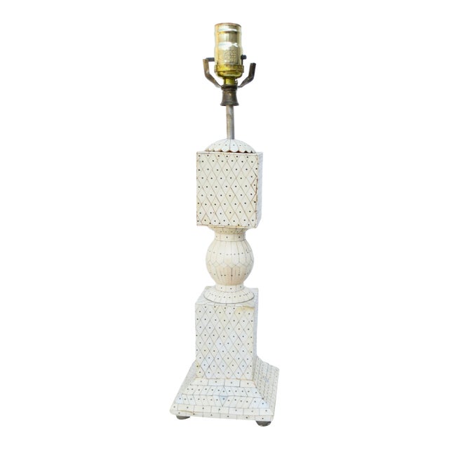 Vintage Indian Goa Table Lamp For Sale
