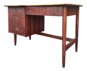 Mid Century Modern Writing Desk | in the Style of Mainline by Hooker