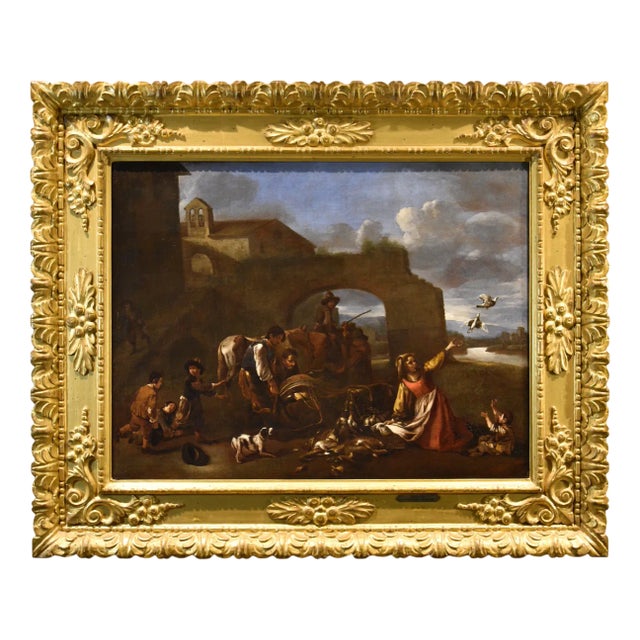 After Jan Miel, Landscape, 1650, Oil on Canvas For Sale