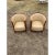 1940s French Art Deco Leather Solid Mahogany Barrel Back Club Chairs and Settees - A Set of 3 Piece For Sale - Image 17 of 17