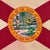 American Vintage Cotton State Flag of Florida For Sale - Image 3 of 5