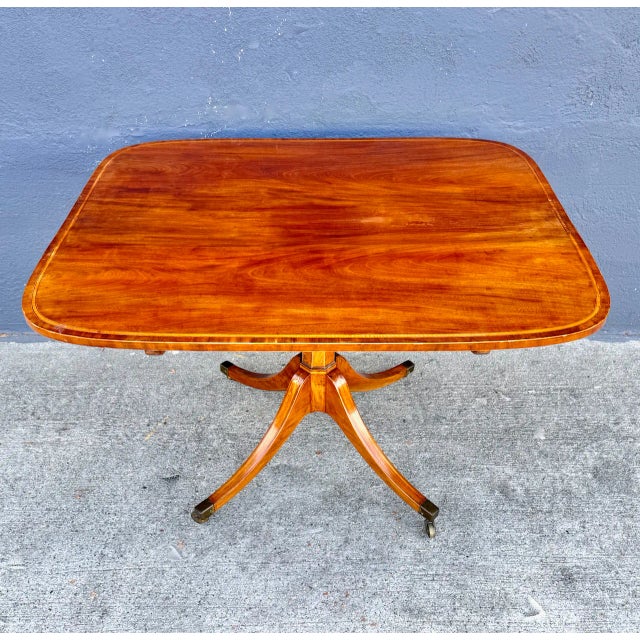 Regency Inlaid Mahogany Center or Games Table For Sale In Los Angeles - Image 6 of 13