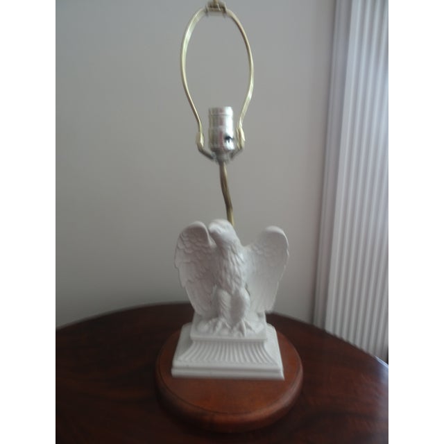 A fine Blanche de Chine American Eagle Lamp.