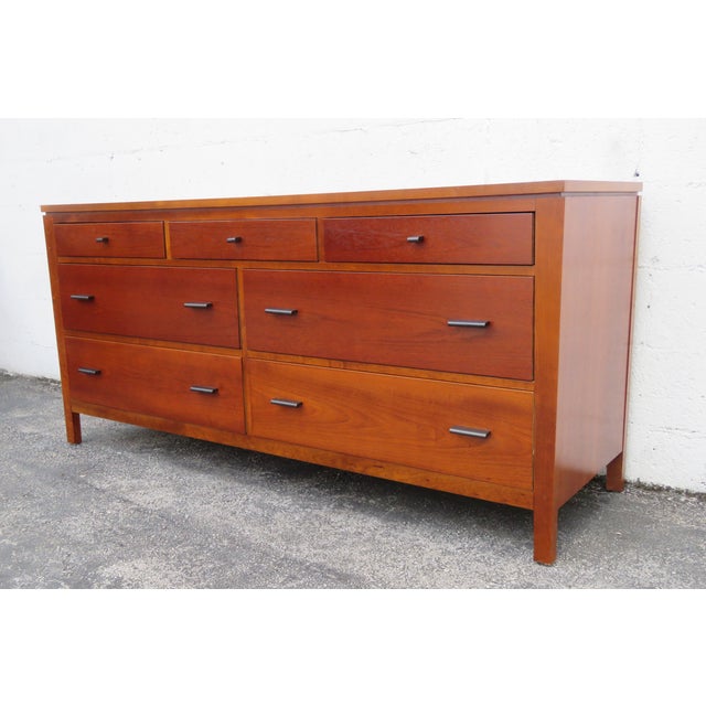 This magnificent Dresser is made of wood, solid wood, and veneer. The Dresser was made by Stanley Furniture, and it is...