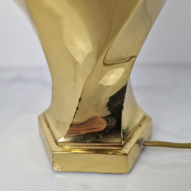 Sculptural Brass Table Lamp, 1960s For Sale - Image 10 of 15