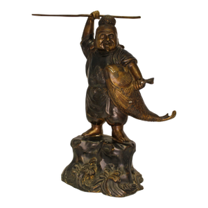 Circa 1912-26 Japanese Bronze of Ebisu, the God of Luck