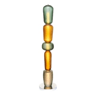 Murano Glass Totem Floor Lamp For Sale