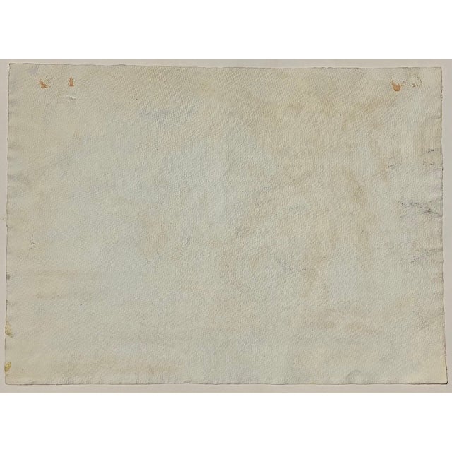 Brown Nik Krevitsky (1914–1991) Tucson Modernist "Stitchery" Textile Pioneer Rare Abstract Expressionist Painting c.1966 For Sale - Image 8 of 9