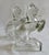 Mid-Century Modern C.1950's Glass Rearing Horse Bookends - Pair For Sale - Image 3 of 11